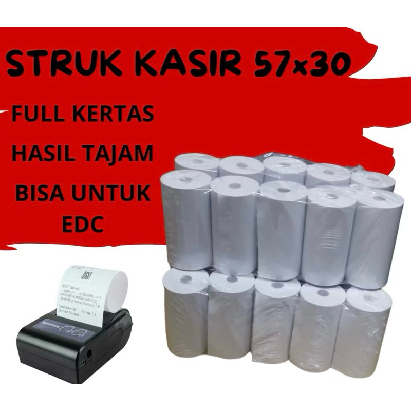 Stiker Label Thermal Mini Printer Bluetooth 58MM