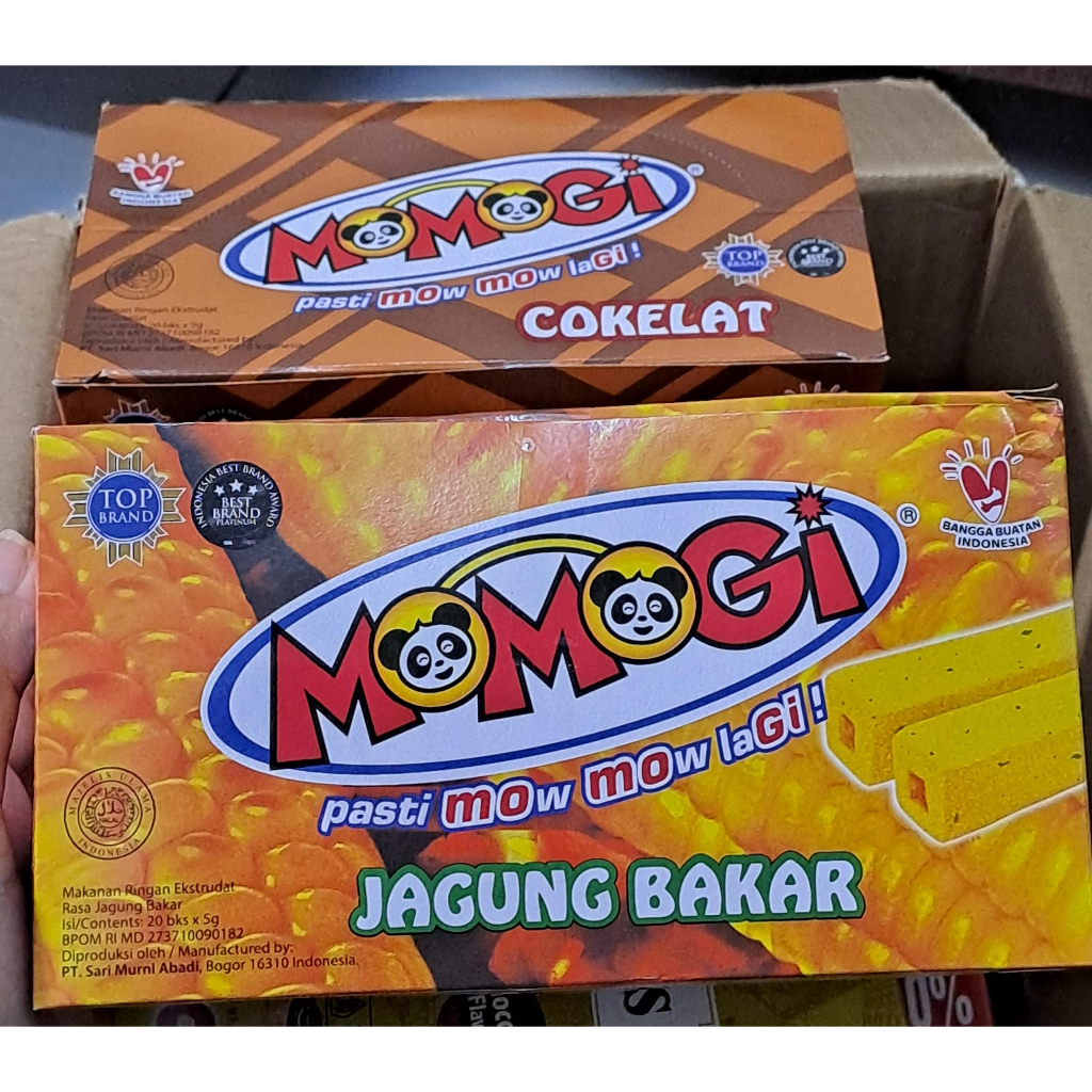 

MOMOGI STICK SNACK 100 GRAM ISI 20 PCS RASA JAGUNG BAKAR