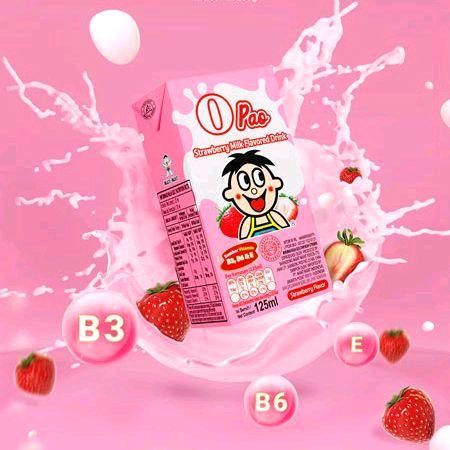 

MINUMAN SUSU OPAO STRAWBERRY 125ml Air Milk Dairy Gula Manis