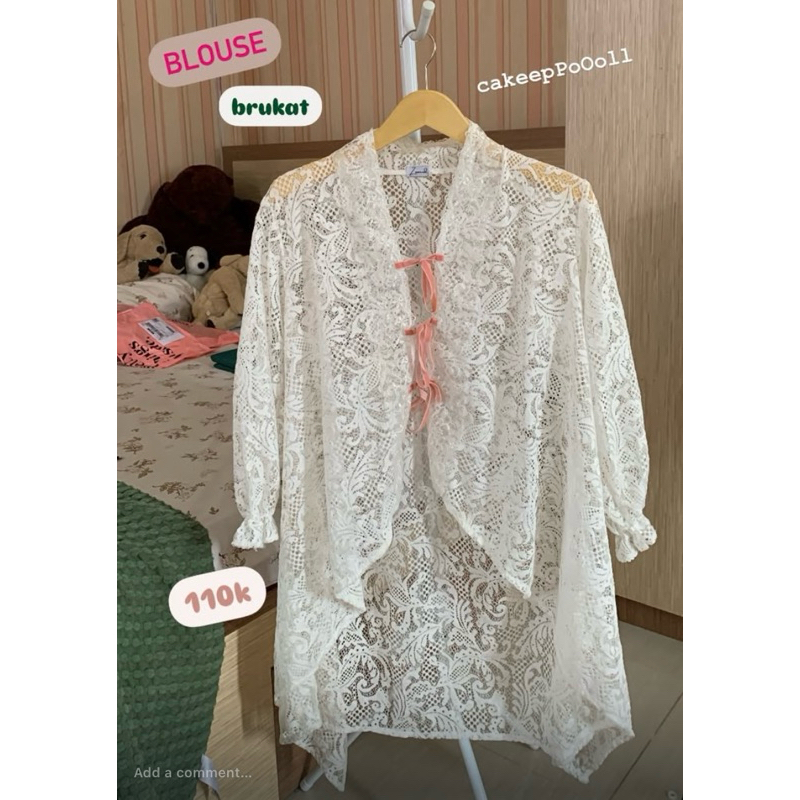 preloved blouse brukat