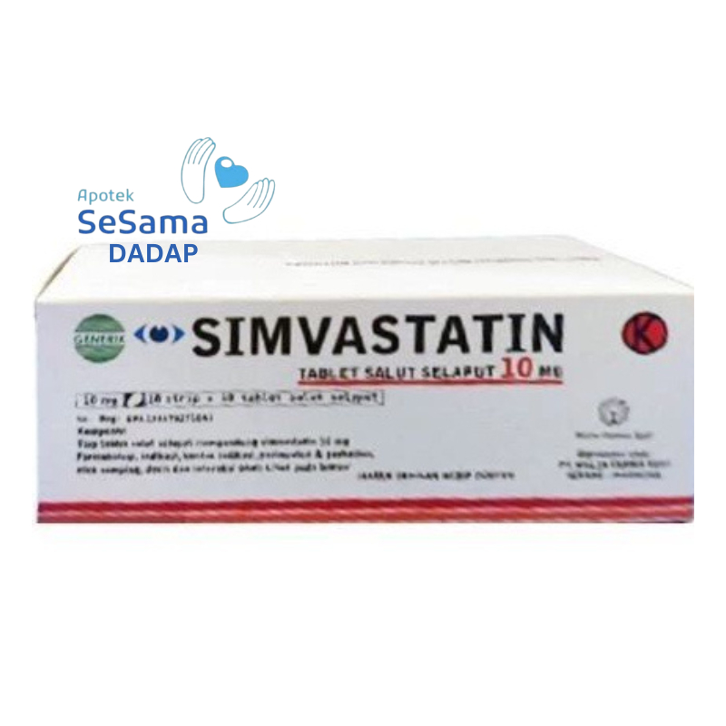 SIMVASTATIN 10MG 1 BOX 100 TABLET (GEN-MULIA)