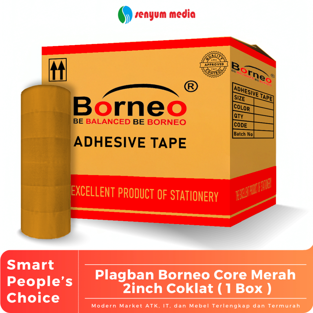 

Plagban Borneo Core Merah 2inch Coklat (1 Box Isi 72 Pcs) (S:BOX)