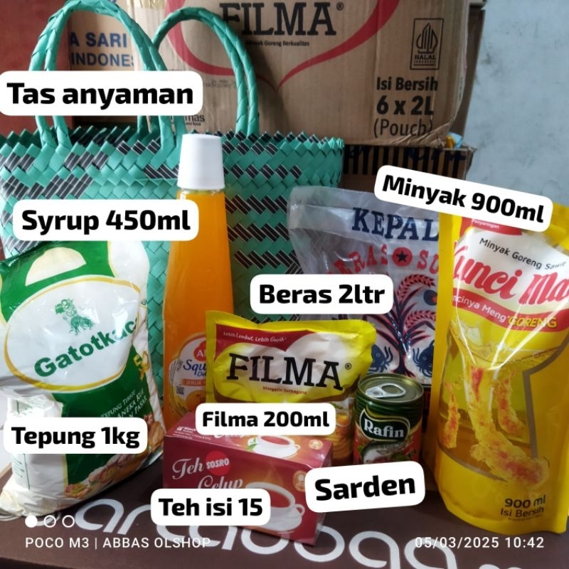 

Paket sembako / hantaran / parsel sembako momen ramadhan hemat