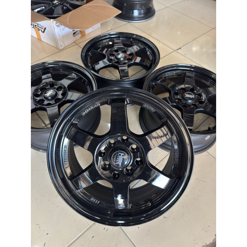 velg racing te37 ring 15 pcd 4x100/114 cocok avanza xenia vios dll