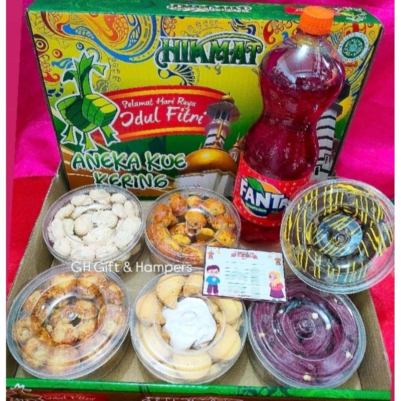 

KUE KERING LEBARAN IDUL FITRI PAKET RAMADHAN 6 TOPLES ISI 250GR HAMPERS BESTSELLER BHN PREMIUM