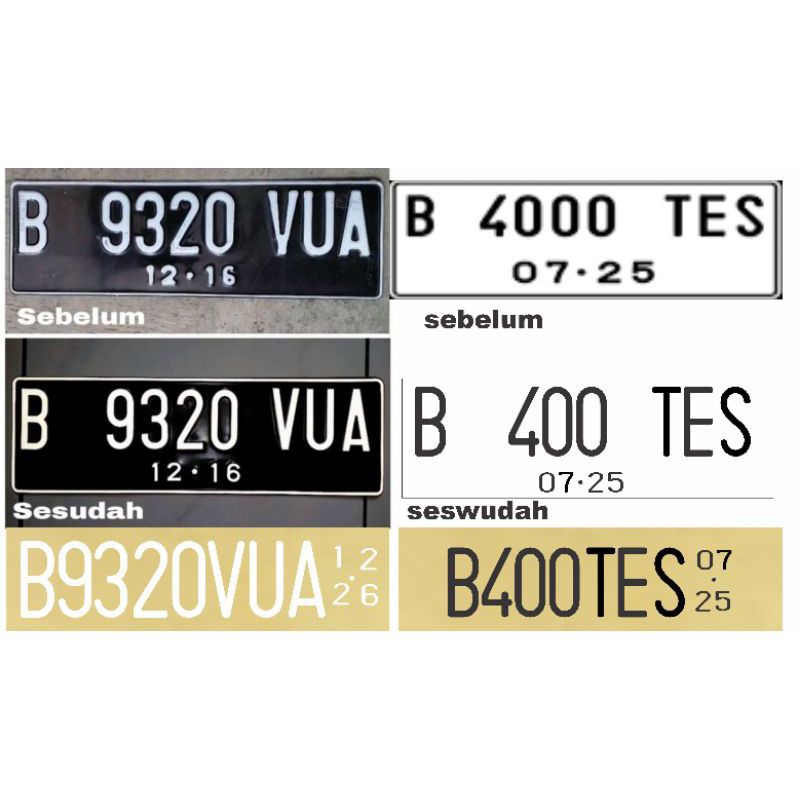 stiker cutting plat no mobil cutting sticker plat nomer mobil