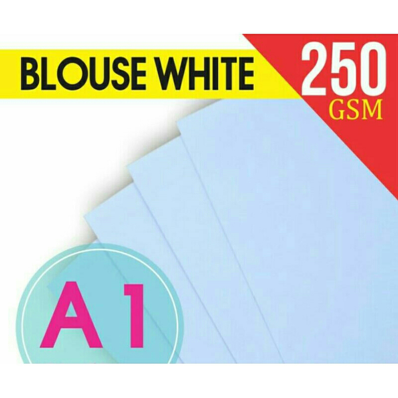 

Kertas Piagam Karton BW / Blouse White 250 GSM / A1 A2