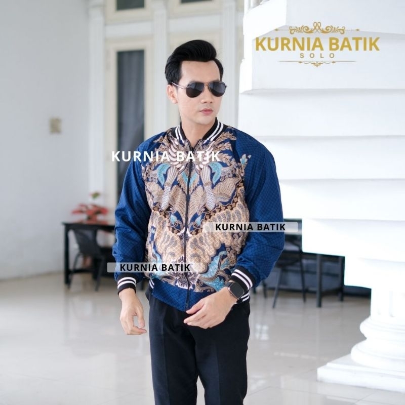 bomber batik jaket batik pria wanita motif prabu