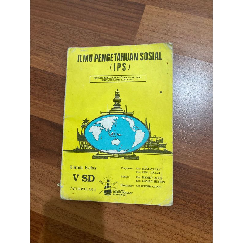 Buku pelajaran IPS untuk kelas V SD Caturwulan 1 berdasarkan kurikulum GBPP thn 1994