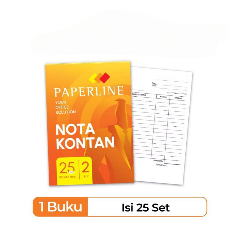 

1 pcs nota 2 ply paperline / nota rangkap 2 ppl / nota / nota 2 ply