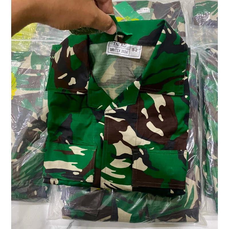 BAJU PDL SRITEX 2024 SEMI WOLL JATAH PEMBAGIAN TNI