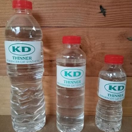 THINNER/TENER/TINER BOTOL/TINER BOTOL AKUA/nd super gloos  pengencer cat kayu/besi ukuran 200-300-60