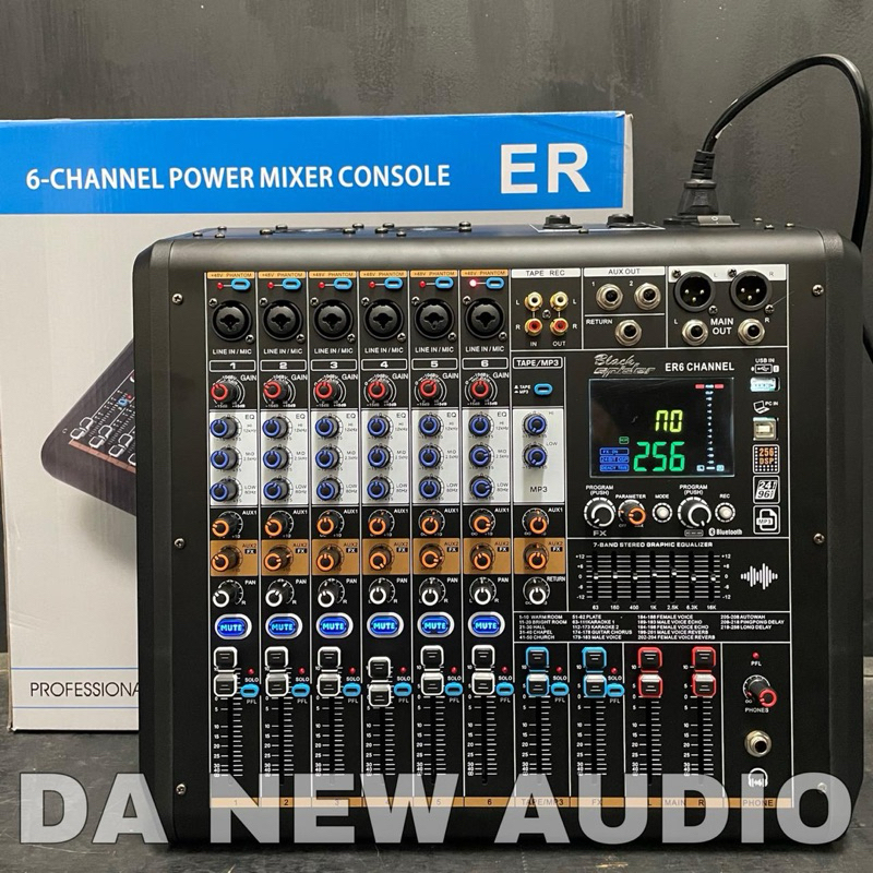 power mixer Blackspider ER6 Original bluetooth black spider er 6 chanel