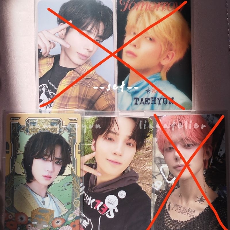 TAEHYUN BEOMGYU HUENINGKAI YEONJUN OFFICIAL PHOTOCARD MINISODE 3: TOMORROW WEVERSE B VERSION PEACE W