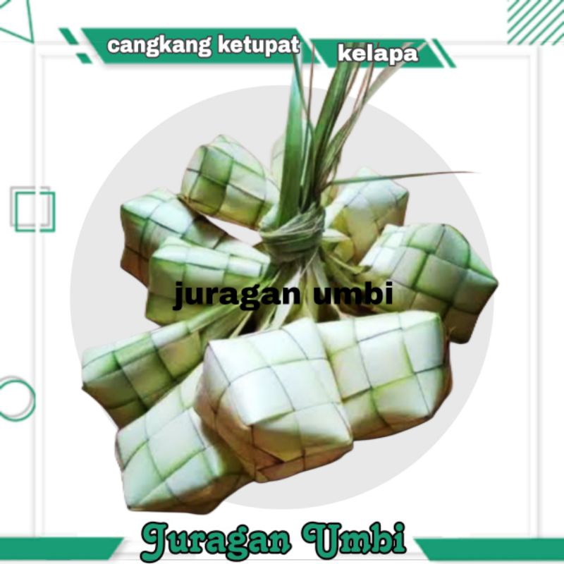 

paket 10 cangkang ketupat / ketupat kosong