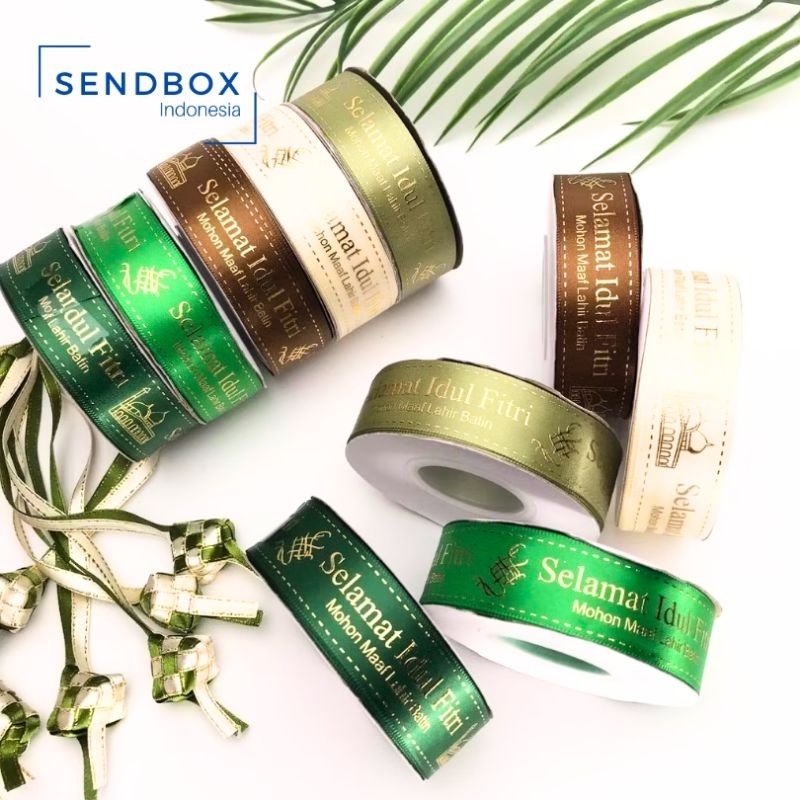 

Pita satin hampers Lebaran idul fitri harga PER METER