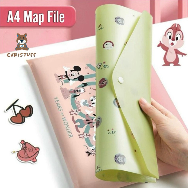 

Map Folio A4 File Sekolah Kartun Plastik Murah