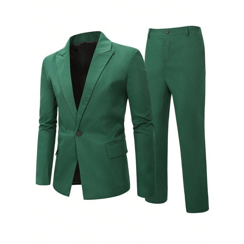 SETELAN JAS PRIA WARNA HIJAU - SETELAN JAS PRIA FORMAL / NON FORMAL - SETELAN JAS KANTOR - SETELAN J