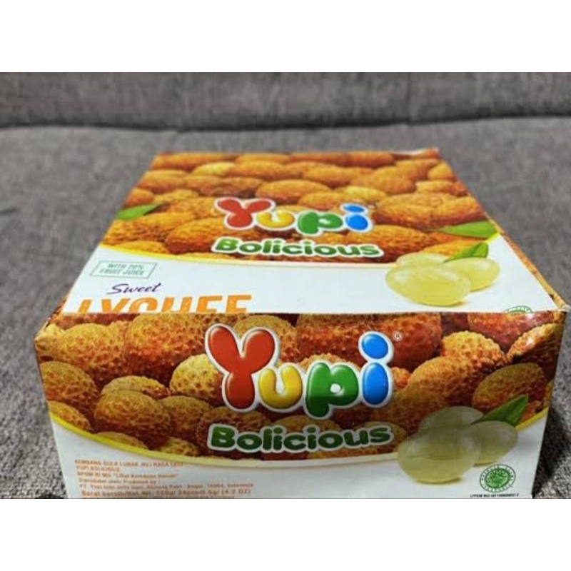 

YUPI BOLICIOUS RASA SWEET LYCHEE 1 BOX ISI 24 PCS