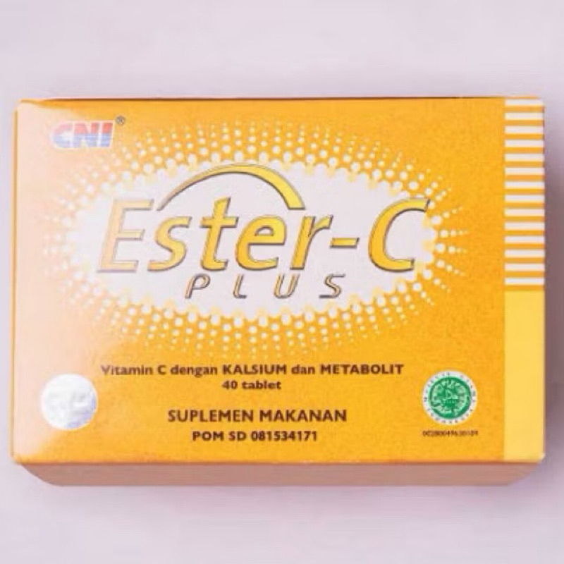 ESTER C PLUS CNI (STRIP) VITAMIN C ISI 40 TABLET ASLI ORIGINAL