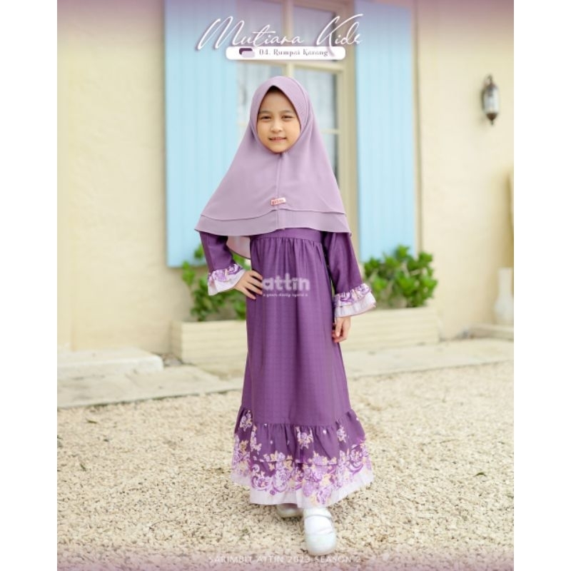 Mutiara Dress kid by Attin/Gamis kid lucu Murah/Gamis kid Cantik berkualitas/Gamis anak kekinian
