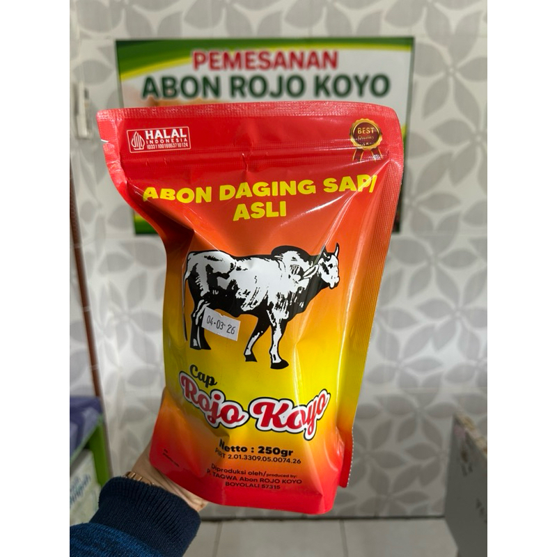 

Abon Rojo Koyo Asli Sapi Manis & Sapi Pedas