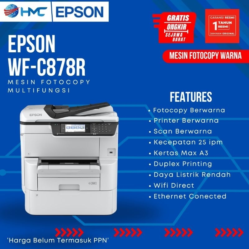 Mesin Fotocopy Multifungsi Epson WF-C878R