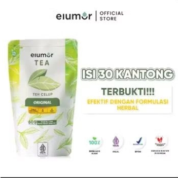 

Elumor Tea Original Isi 30 Kantong -Dengan Kandungan Daun Teh Hijau / Daun Kemuning / Minuman Bebas Gula