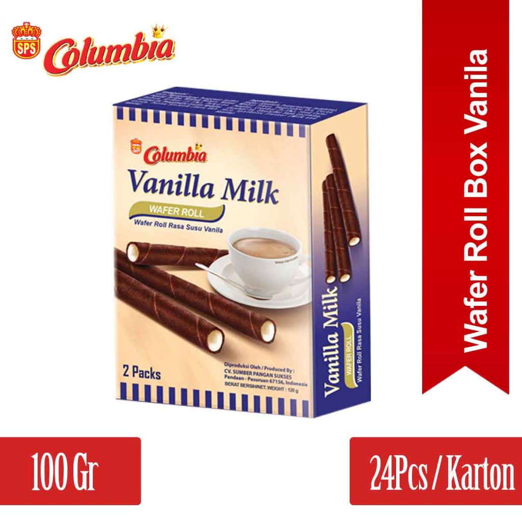

Columbia Wafer Roll box Vanilla 24pcs x 100gr