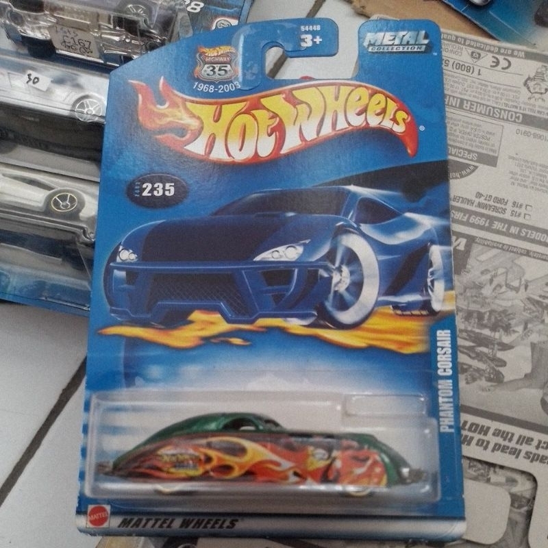 Hotwheels blue card phantom corsair/roll patrol card lawas