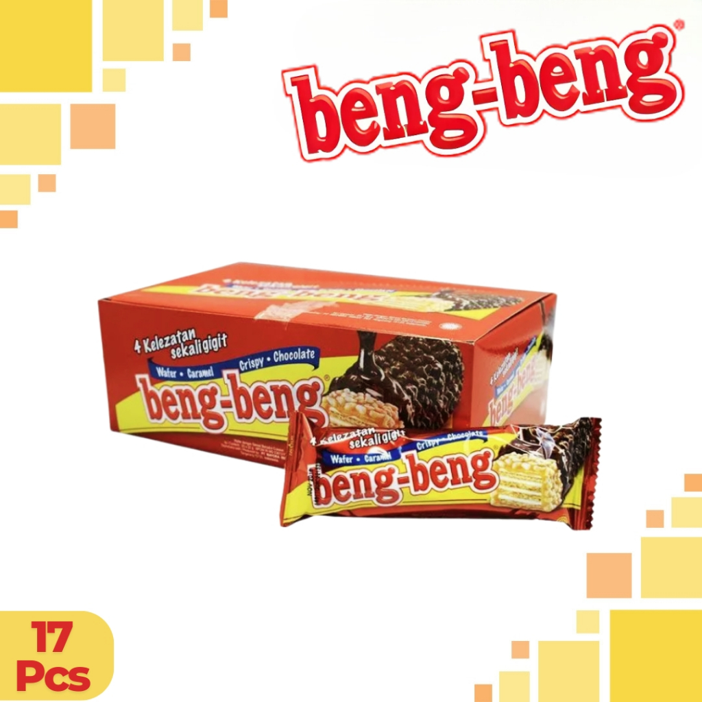 

Beng Beng Regular Wafer Coklat Karamel 1 Box isi 17 Pcs