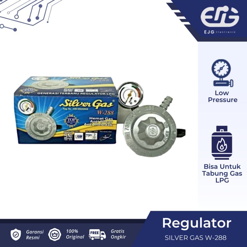 LPG Regulator Gas 288 M Silver Gas Winn