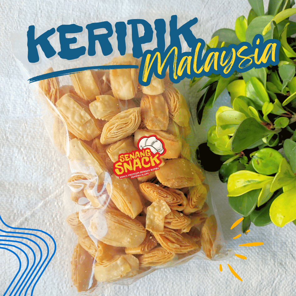 

Senang Snack Keripik Pangsit Malaysia Ori Asin Bawang Putih