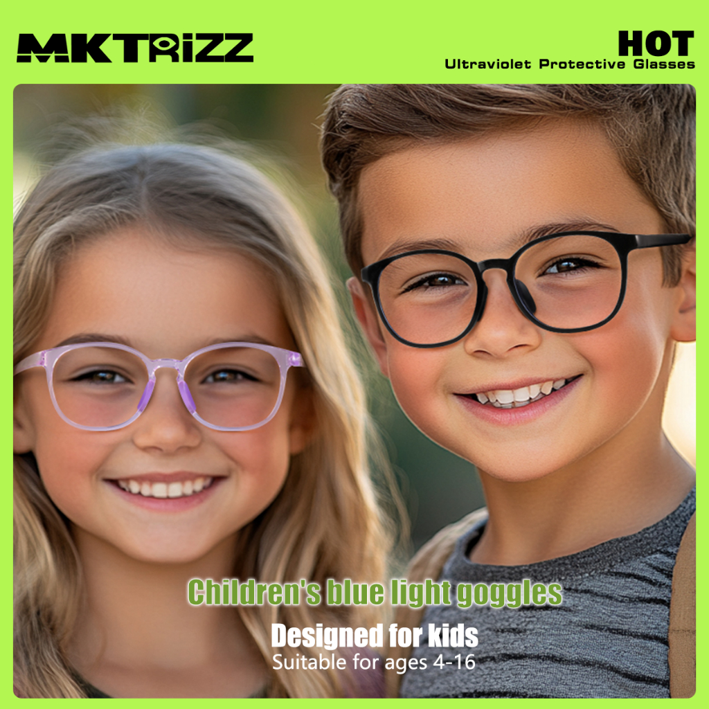 MKTRIZZ Kacamata Anak Perempuan Anti Radiasi Minus Silinder Blueray Kacamata Frame Kids laki laki