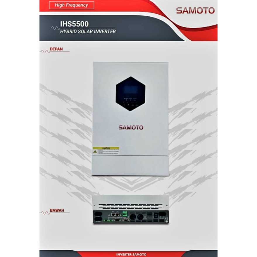 Samoto Hybrid Solar Inverter IHS5500 5,5 KVA / 5500 W 48 VDC Max 5500 WP MPPT 60 A 120 VDC - 430 VDC