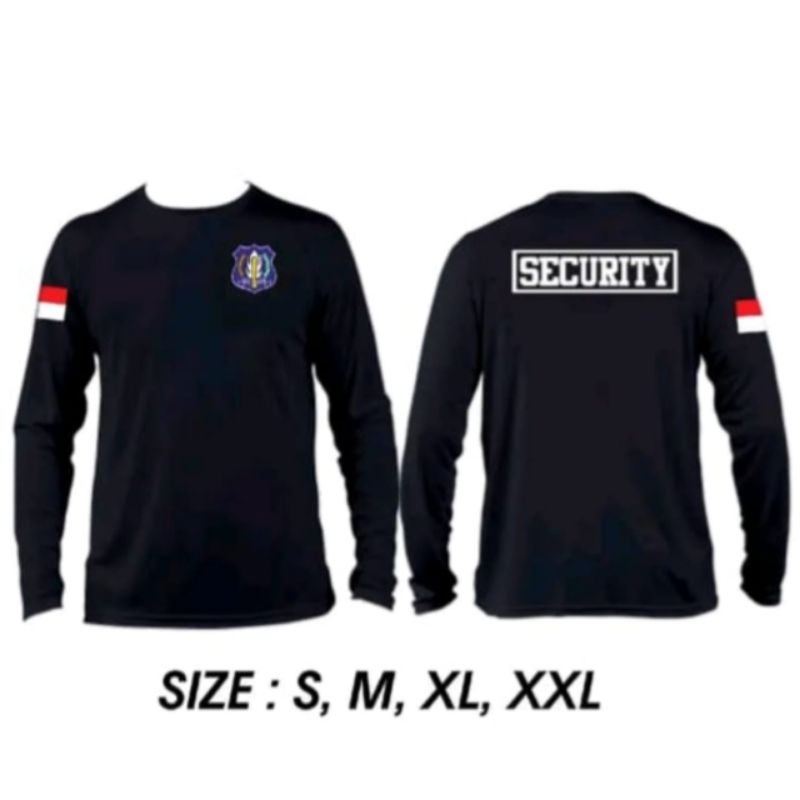 KAOS PRIA DISTRO ORIGINAL 100% II KAOS SECURITY// KAOS TANGAN PANJANG