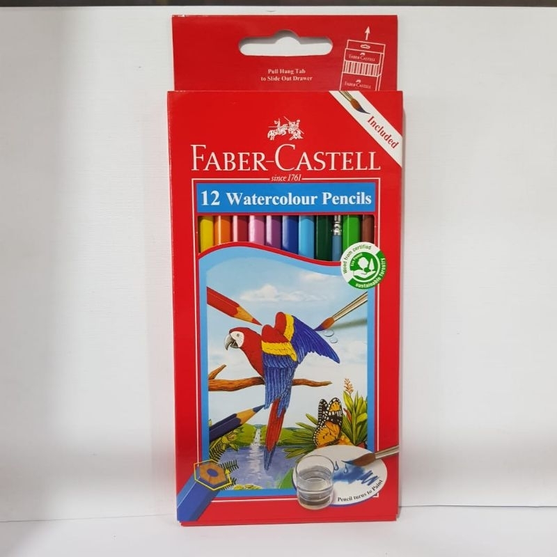 

PENSIL WARNA FABER CASTELL WATERCOLOUR 12 WARNA PANJANG
