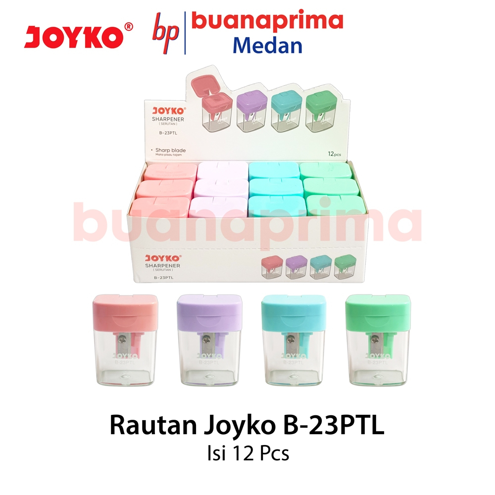 

Rautan JOYKO B-23 isi 12 pcs Serutan Pensil Pencil Sharpener B23