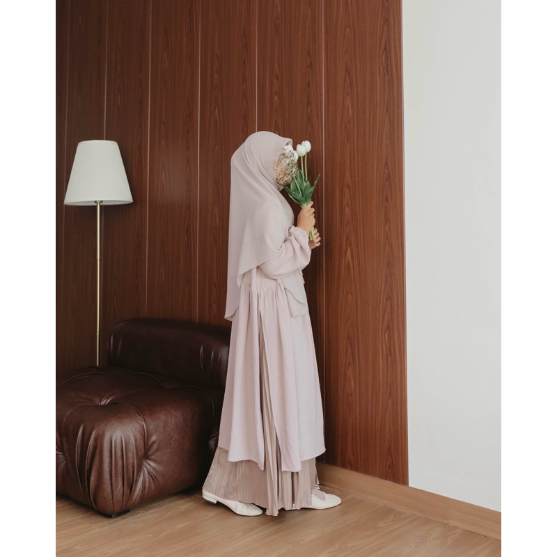 Hanida - Hafsa Tunic | Tunik Flowy Kerut Belahan