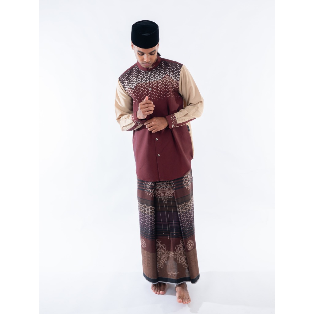 KAMILIANO SARUNG PRIA GOLD 133 - BROWN