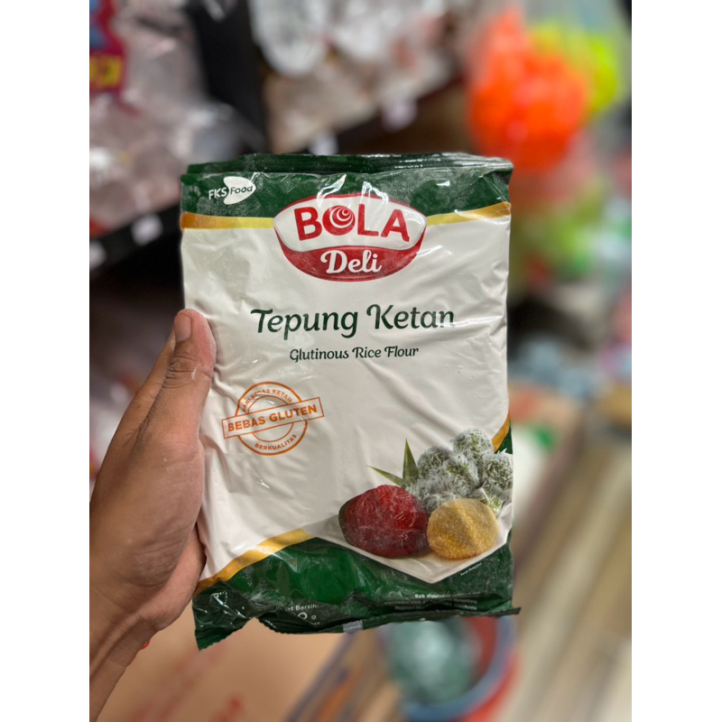 

TEPUNG KETAN MERK BOLA DELI KEMASAN PABRIK BERAT 500 GRAM