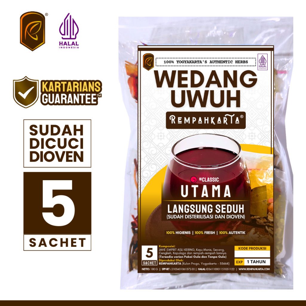 

REMPAHKARTA Wedang Uwuh Utama (5 Sachet)
