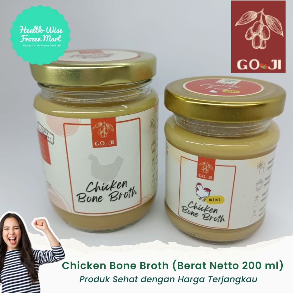 

[GOJI] Chicken Bone Broth 200 ml - Kaldu Tulang Ayam, Kaya Kolagen & BB Booster