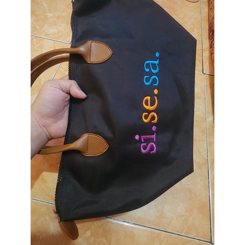 tas sisesa ukuran small logo 2 sisesa dengan minus kopek