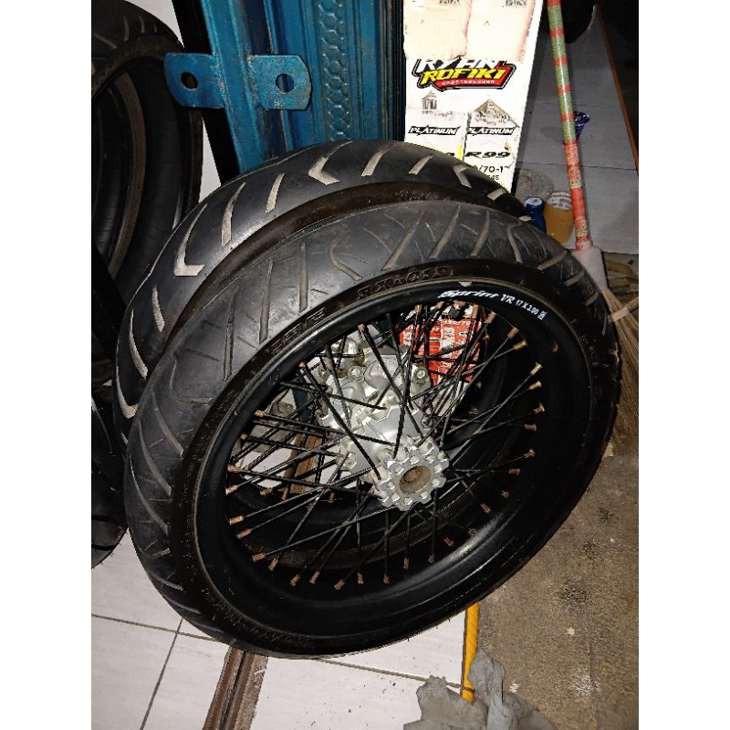 whellset supermoto crf tromol ori bekas