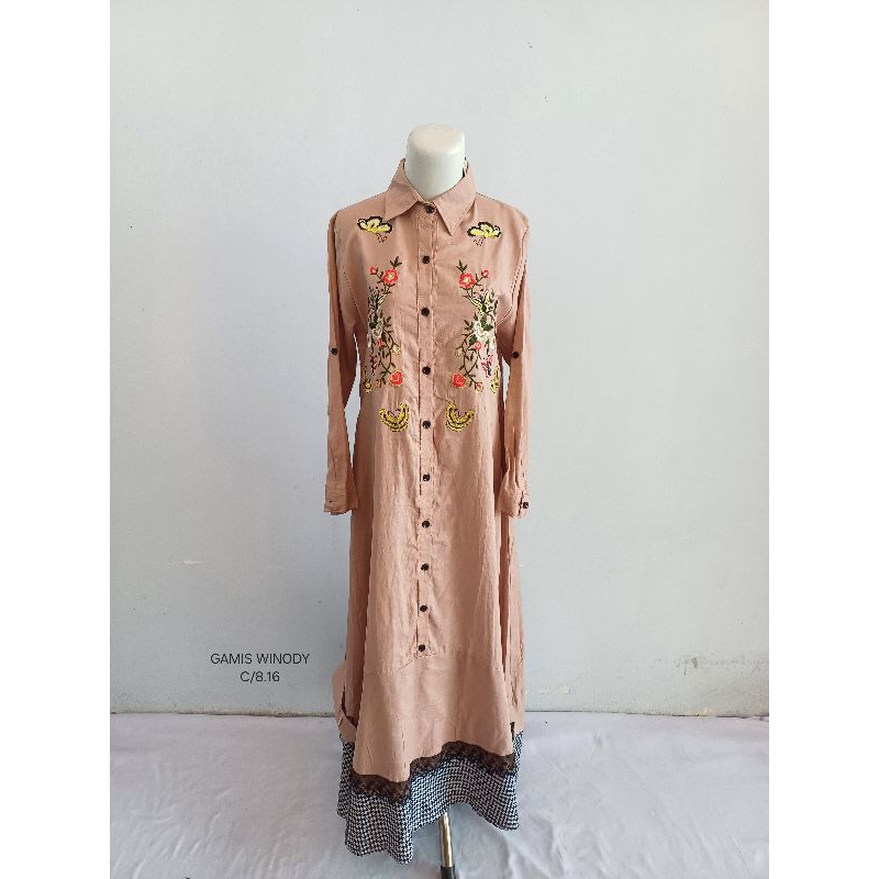 gamis wanita/dress wanita bordir/gamis winody c/8.16
