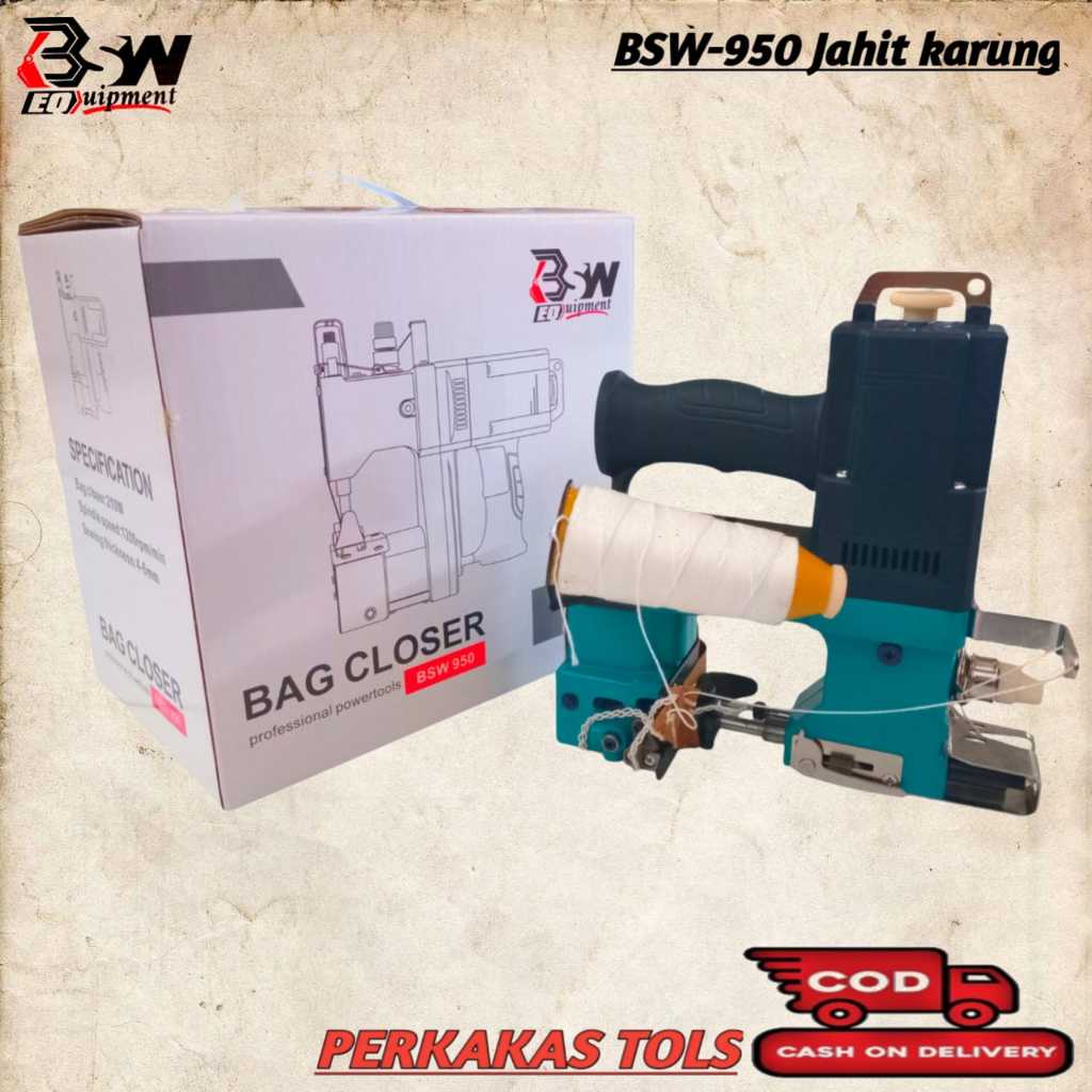 Reaim Mesin Jahit Karung Portable Portable Bag Closer Original Mesin Jahit Karung Beras Geotextile