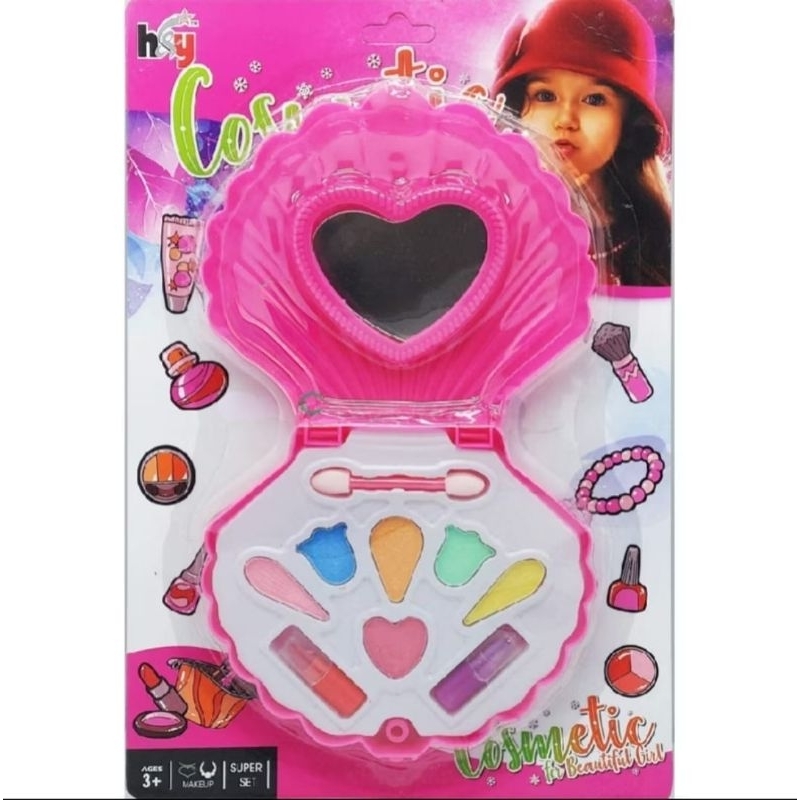 (KIDZOONA) MAINAN ANAK PEREMPUAN MAKEUP KERANG KOSMETIK ANAK