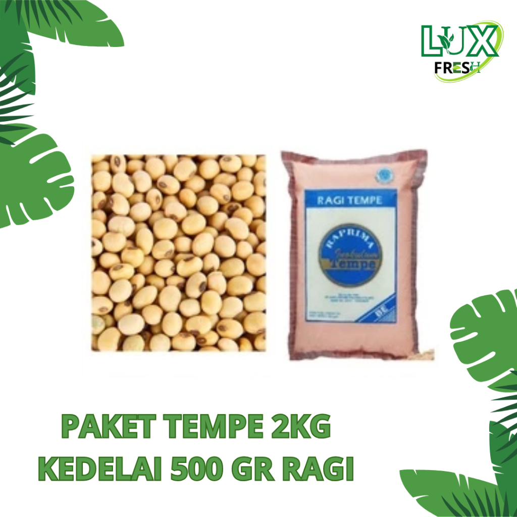 

PAKET TEMPE 2 KG KACANG KEDELAI 500 GRAM RAGI RAPRIMA BEST PRODUCT