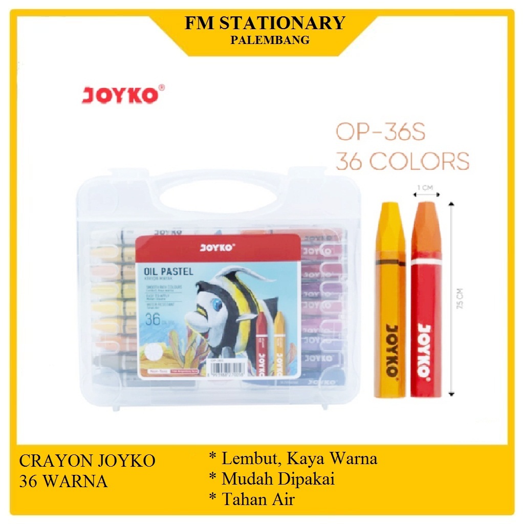 Crayon joyko  oil pastel 36 warna